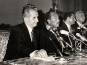 Vizita oficială de prietenie a preşedintelui Nicolae ceauşescu în R. A. Egipt, la invitaţia preşedintelui Mohamed Anwar El Sadat. Întâlnire cu reprezentanţii presei egiptene şi străine. (11-13 mai 1977)