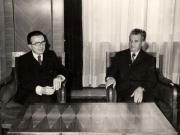 Întâlnirea dintre preşedintele Nicolae Ceauşescu cu premierul italian, Gioulio Andreotti. (25 mai1977)