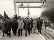 Vizita de lucru a lui Nicolae Ceauşescu, a altor conducători de partid şi de stat, în judeţul Constanţa. La Şantierul naval Constanţa. (27-28 mai 1977)