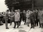 Vizita de lucru a lui Nicolae Ceauşescu, a celorlalţi conducători de partid şi de stat, în judeţul Constanţa. La Şantierul naval Mangalia. (27-28 mai 1977)