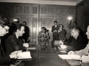 Întâlnirea preşedintelui Nicolae Ceauşescu cu preşedintele Partidului Muncitoresc Norvegian, Reiulf Steen, care, la invitaţia F.U.S., a făcut o vizită în România. (31 mai 1977)