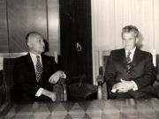 Primirea la preşedintele Nicolae Ceauşescu a ministrului de externe al Iranului, Albas Alik. (21 iunie 1977)