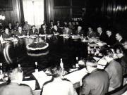 Aspect din timpul şedinţei Consiliului de Stat, prezidată de Nicolae Ceauşescu, preşedintele Consiliului de Stat, care a avut loc la Palatul Republicii.  (22 mai 1969).