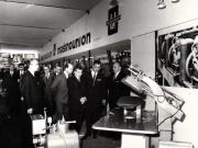 Nicolae Ceauşescu, I.Gh. Maurer, Gh. Apostol şi alţi conducători de partid şi de stat vizitând  Expoziţia industrială iugoslavă, la care au fost întâmpinaţi de către ambasadorul R.S.F. Iugoslavia la Bucureşti, Iaksa Petrici. (23 mai 1969).