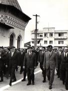 Nicolae Ceauşescu şi alţi conducători de partid şi de stat efectuează o vizită de lucru la Târgovişte.  (iulie 1969).