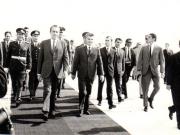 Vizita în România a preşedintelui Statelor Unite ale Americii, Richard Nixon – primirea la aeroportul Otopeni.   (2-3 august 1969).