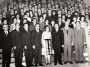 Nicolae Ceauşescu şi Ion Gheorghe Maurer împreună cu delegaţi ai judeţelor Cluj şi Caraş-Severin, participanţi la lucrările Congresului al X-lea al P.C.R(6-12 august 1969)