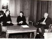 Primirea de către preşedintele Consiliului de Stat,  Nicolae Ceauşescu  a delegaţiei din Iran, care a participat la manifestările prilejuite de sărbătorirea a XXV de ani de la insurecţia naţională antifascistă din august 1944.   (23  august 1969).