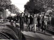 Vizita lui Nicolae Ceauşescu, secretar general al P.C.R, pe şantierele de construcţii Bistriţa-Năsăud.(septembrie 1969).