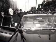 Aspect din timpul vizitei de lucru a lui Nicolae Ceauşescu, secretar general al P.C.R, la şantierele navale Olteniţa.   (20 ianuarie 1970).