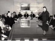 Primirea la Nicolae Ceauşescu, secretar general al P.C.R., a membrilor prezidiului Academiei de Ştiinţe Sociale şi Politice a R.S.R.    (20  februarie 1970).
