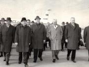 Primirea lui Nicolae Ceauşescu, secretar general al P.C.R, la Moscova, cu prilejul sărbătoririi centenarului naşterii lui V.I.Lenin.    (20  aprilie 1970).