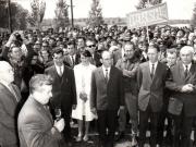 Nicolae Ceauşescu, secretar general al P.C.R, în vizită de lucru la C.A.P. Bucecea.      (27 mai 1970).