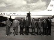 Plecarea delegaţiei de partid şi guvernamentale condusă de Nicolae Ceauşescu la Conferinţa ţărilor participante la Tratatul de la Varşovia.    (19 august 1970).