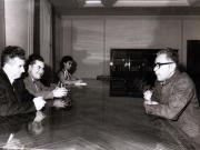 Primirea la Nicolae Ceauşescu a lui P. Ramamurii, membru al Biroului Politic al Partidului Comunist din India (marxist).          (9 septembrie 1970).  