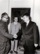Primirea la Nicolae Ceauşescu a lui P. Ramamurii, membru al Biroului Politic al Partidului Comunist din India (marxist).          (9 septembrie 1970).  