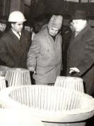 Vizita de lucru a lui Nicolae Ceauşescu, secretar general al P.C.R., preşedintele Consiliului de Stat al R.S.R la UPRUC – Făgăraş.      (5 ianuarie 1971).