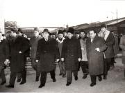 Vizita de lucru a lui Nicolae Ceauşescu, secretar general al P.C.R., preşedintele Consiliului de Stat al R.S.R la Uzina  mecanică Câmpina.     (12 ianuarie 1971).