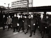 Vizita de lucru a lui Nicolae Ceauşescu, secretar general al P.C.R., preşedintele Consiliului de Stat al R.S.R la Uzina  mecanică fină Sinaia.      (12 ianuarie 1971).