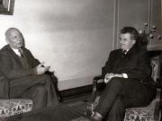 Primirea la Nicolae Ceauşescu a lui Gincarlo Pajetta, membru al Biroului Politic şi al Direcţiei Partidului Comunist Italian.      (18 februarie 1971).