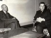 Primirea la Nicolae Ceauşescu a lui Gincarlo Pajetta, membru al Biroului Politic şi al Direcţiei Partidului Comunist Italian.      (18 februarie 1971).