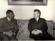 Primirea la Nicolae Ceauşescu a lui Agostino Neto, preşedintele Mişcării Populare pentru Eliberarea Angolei. (M.P.L.A.).          (23 martie 1971).