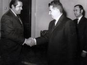 Primirea la Nicolae Ceauşescu a senatorului american F. Harris. Aprilie 1971. (22 aprilie 1971).