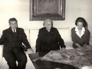 Primirea de către Nicolae Ceauşescu şi  Elena Ceauşescu a preşedintelui de onoare al Partidului Comunist din Spania, Dolores Ibaru Ri (Apossionoria).(5 iulie1971).