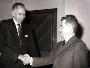 Primirea la Nicolae Ceauşescu a savantului atomist american Glenn Seaborg. (20 septembrie 1971).