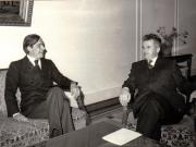 Primirea la Nicolae Ceauşescu a ziaristului italian Enzo Bettiza din partea cotidianului „Coriere de la sera”.(13 octombrie 1971).