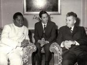 Primirea la Nicolae Ceauşescu a vicepreşedintelui Republicii Unite Tanzania, Rashondi Mafaume Kawawa.(octombrie 1971).