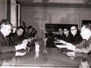 Primirea la Nicolae Ceauşescu a delegaţiei Partidului Comunist din Japonia condusă de Kenji Miyamoto – convorbiri oficiale.  (30 noiembrie 1971).