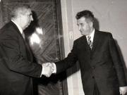 Primirea la Nicolae Ceauşescu a vicepreşedintelui Consiliului de Miniştri al U.R.S.S., preşedintele comisiei mixte româno-sovietice.(16 decembrie 1971).