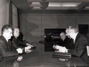 Primirea la Nicolae Ceauşescu a vicepreşedintelui Consiliului de Miniştri al U.R.S.S., preşedintele comisiei mixte româno-sovietice.(16 decembrie 1971).