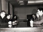 Primirea la Nicolae Ceauşescu a delegaţiei Partidului Comunist din Austria condusă de Franz Muhri – convorbiri oficiale.  (17 decembrie 1971).