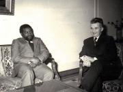 Primirea la C.C. al P.C.R. a preşedintelui organizaţiei populare din Africa de sud-vest, Sovu Nujoma.(30 decembrie 1971).