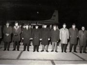 Sosirea la Bucureşti a delegaţiei de partid condusă de Nicolae Ceauşescu, care a participat la lucrările celui de-al VI-lea Congres al Partidului Muncitoresc Unit Polonez.(decembrie 1971).