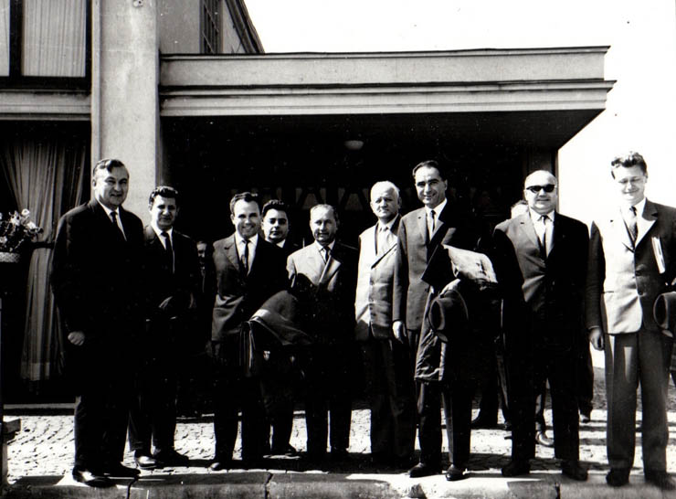 Plecarea unei delegaţii de activişti ai P.C.R. în U.R.S.S