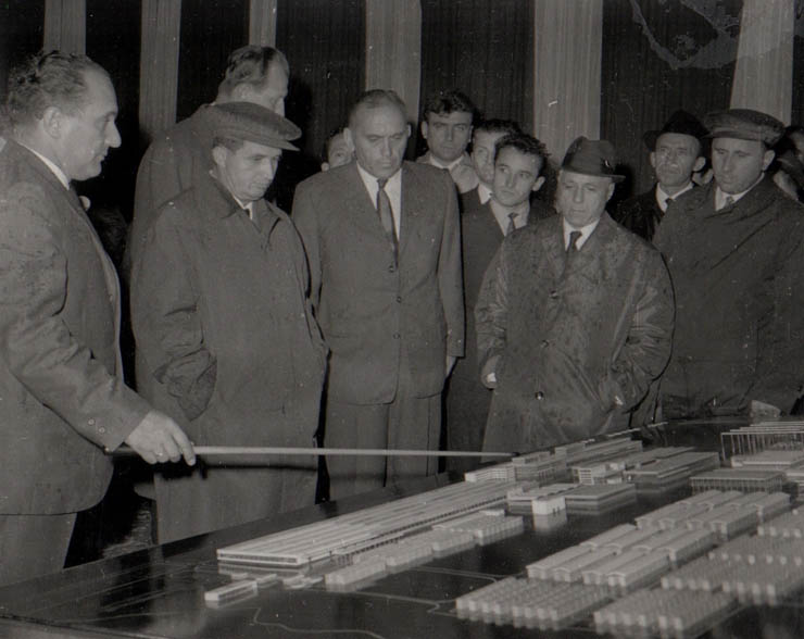 Aspect din timpul vizitei conducătorilor de partid şi de stat în regiunea Bacău (C.I.L.Bacău)