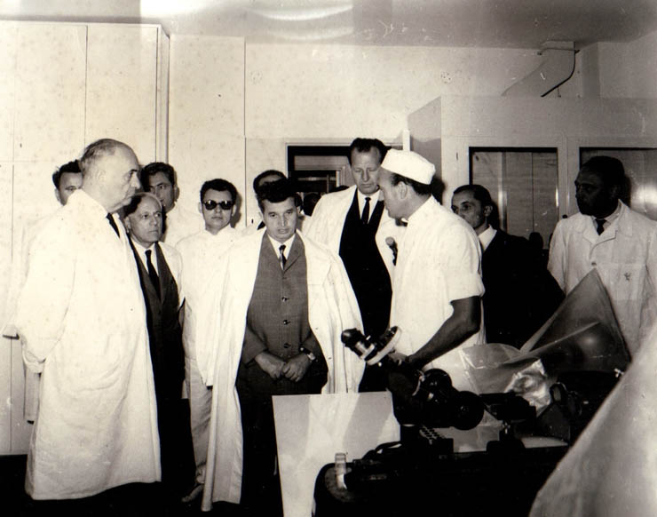 Aspect din timpul vizitei conducătorilor de partid şi de stat în regiunea Bacău (Gh. Gheorghiu-Dej)