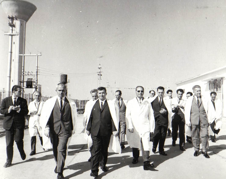 Aspect din timpul vizitei conducătorilor de partid şi de stat în regiunea Galaţi (G.A.S. Brăila)