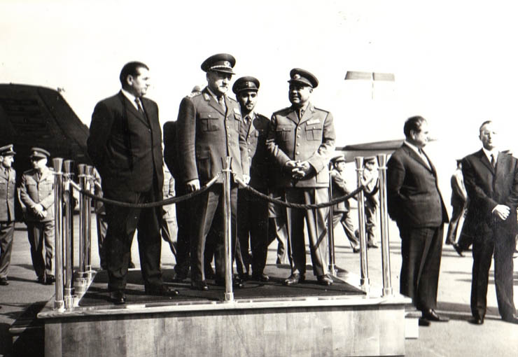 Sosirea pe Aeroportul Băneasa a delegaţiei militare iugoslave