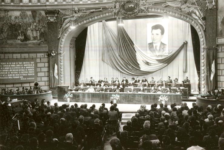 Aspect de la Plenara Consiliului Naţional al Oamenilor Muncii, ale cărei lucrări s-au desfăşurat la Ateneul Român.(20.XII.1978)