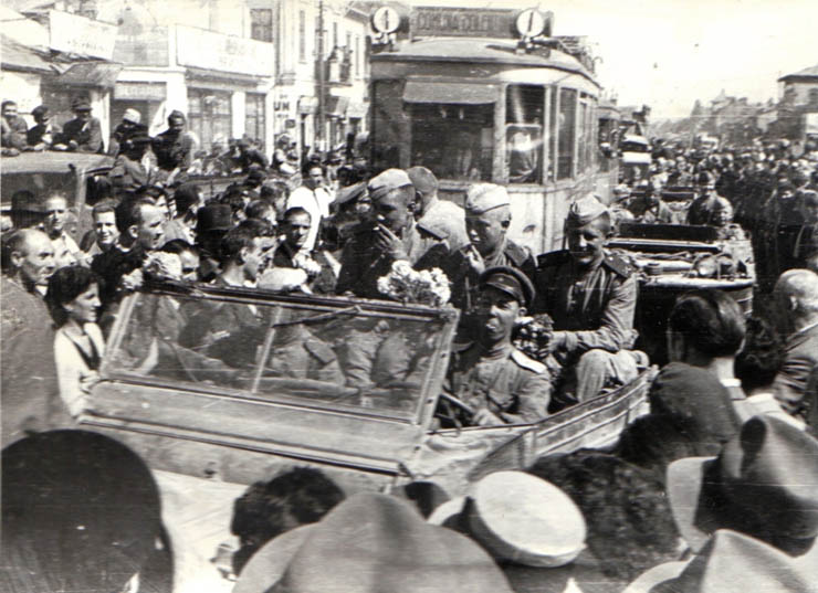 Întâlnirea cu Armata Roşie în Bucureşti (Colentina).