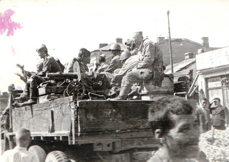 Întâlnirea cu Armata Roşie în Bucureşti (Colentina).