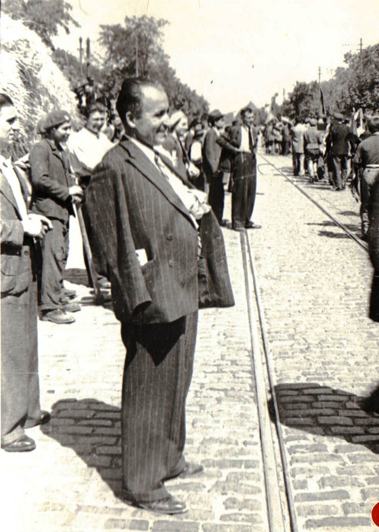 Primirea Armatei Sovietice în Bucureşti (Colentina). Trandafirescu. 