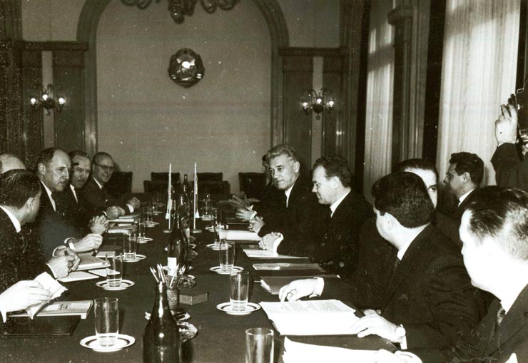 Corneliu Mănescu l-a primit pe Joseph Luns, ministrul afacerilor externe al Olandei. (12 I 1967)