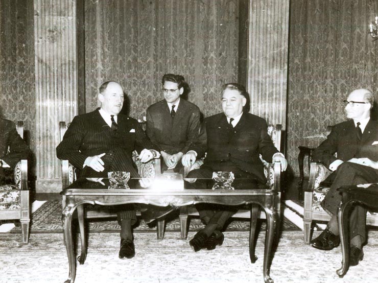 Ministrul afacerilor externe al Olandei, Joseph Luns, a fost primit de Gheorghe Rădulescu, vicepreşedinte al Consiliului de Miniştri. (12 I 1967)
