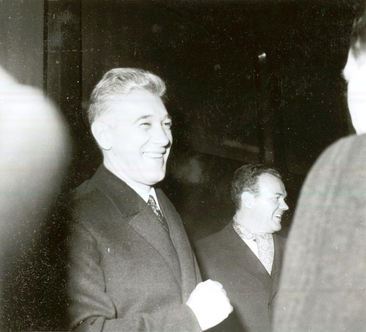 Plecarea lui Corneliu Mănescu în Belgia, la invitaţia lui Pierre Hormel, ministru al afacerilor externe.(4 II 1967)