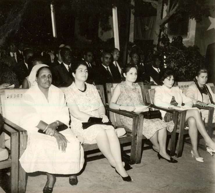Aspect din timpul vizitei întreprinsă în Somalia, la invitaţia preşedintelui Aden Abdulla Osman, de către preşedintele Consiliului de Stat al R.S. România, Chivu Stoica. (9 – 11 II 1967)